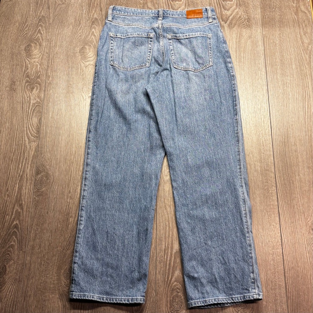 Hollister Ultra High-Rise Dad Jeans Womens 8R W29 Medium Wash Straight Leg 8436